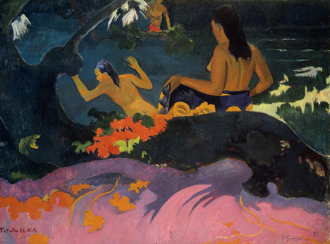 By the Sea - Paul Gauguin Painting